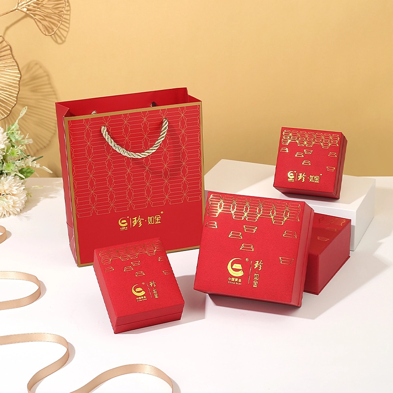 中国黄金 珍·如金 情定一生  轻奢浪漫 恋爱频率 足银 对戒 男女同款情侣款