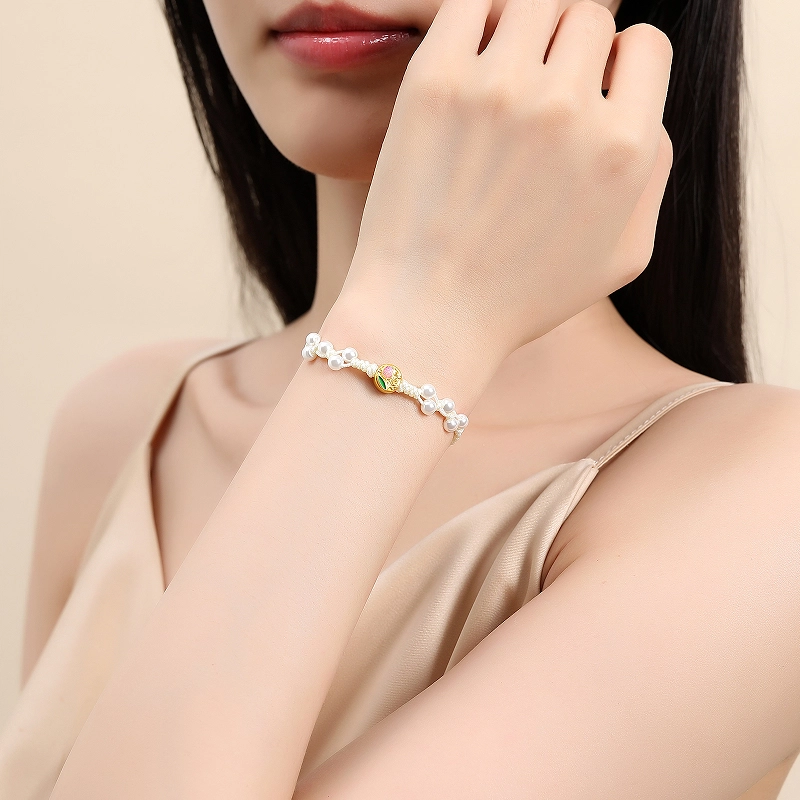 中国黄金 珍·如金 郁金香 新中式唯美温柔氛围感 足金 一口价 黄金手链 女款