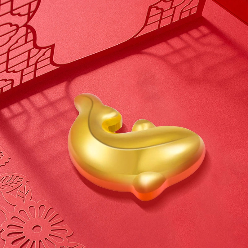 中国黄金 珍·如金 小锦鲤金豆实心投资收藏理财 足金 投资金 金条