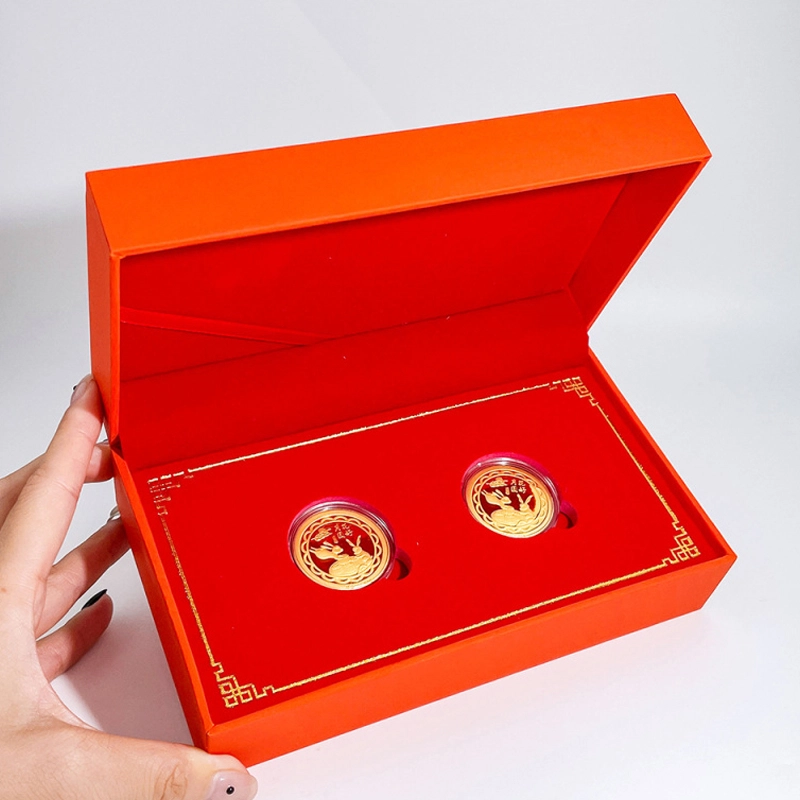 中国黄金 珍·如金 花好月圆金币福兔月饼 足金 一口价 金片 男女同款情侣款
