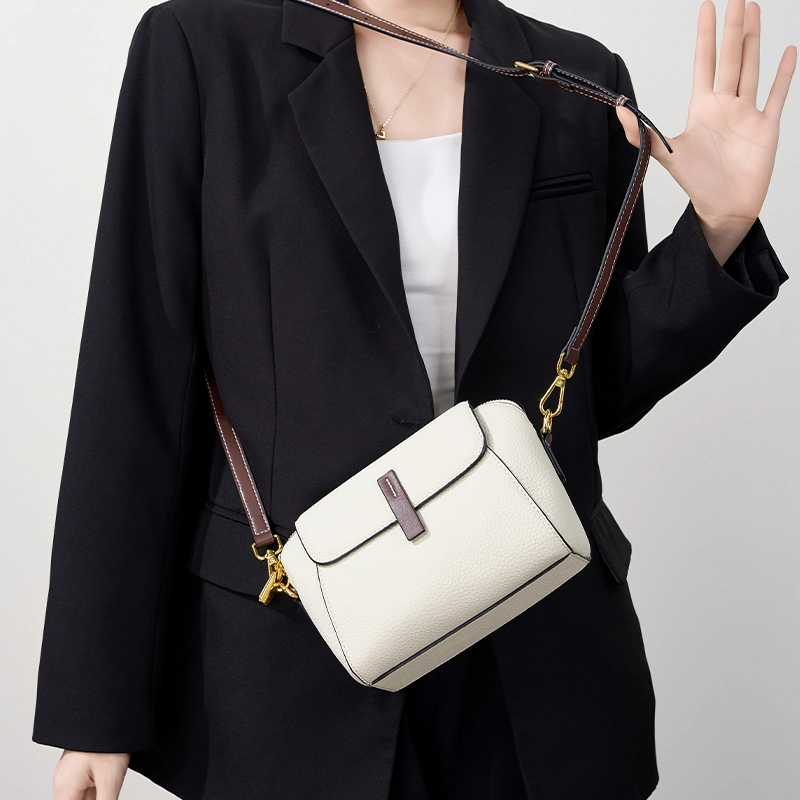 包包女实用通勤高级感小众时尚百搭简约个性潮流休闲轻便 牛皮 斜挎包 小号 女款 多色