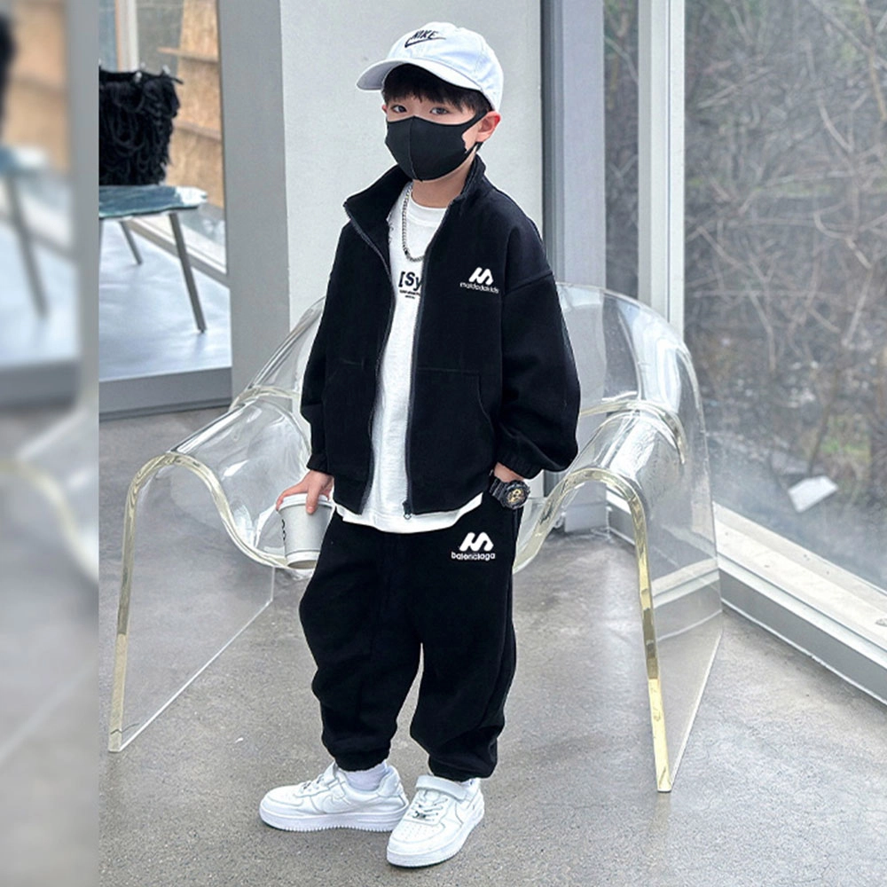 熊猫圆圆 拉链立领适中休闲运动套装 儿童款