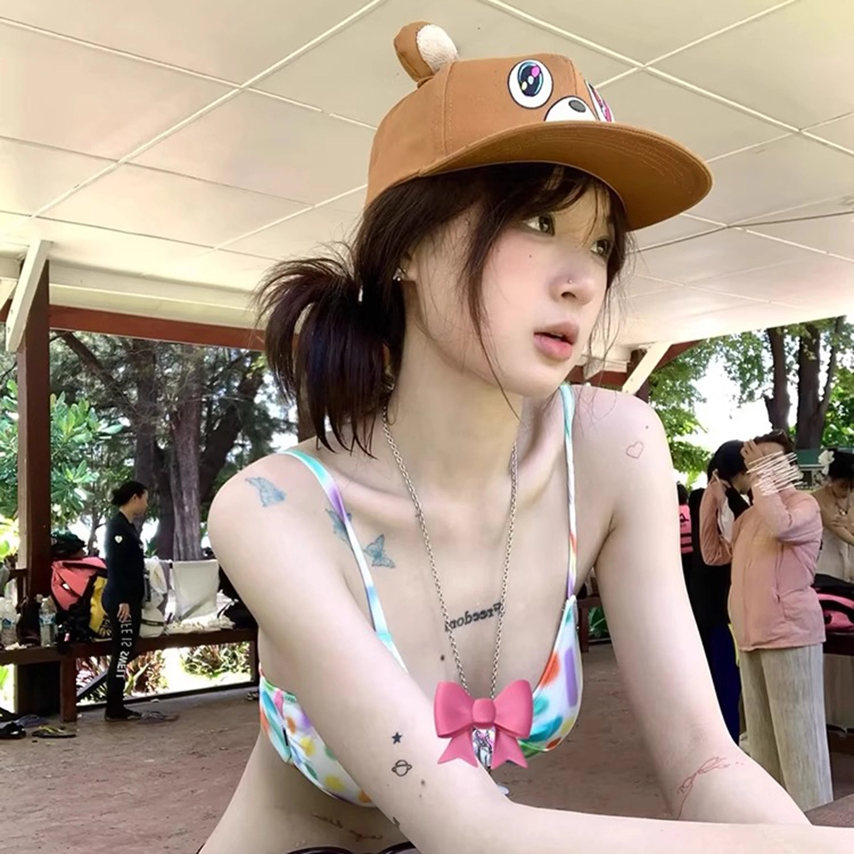 尚先生 搞怪萌趣大头围遮阳甜酷鸭舌帽 棉 棒球帽草帽 男女同款情侣款