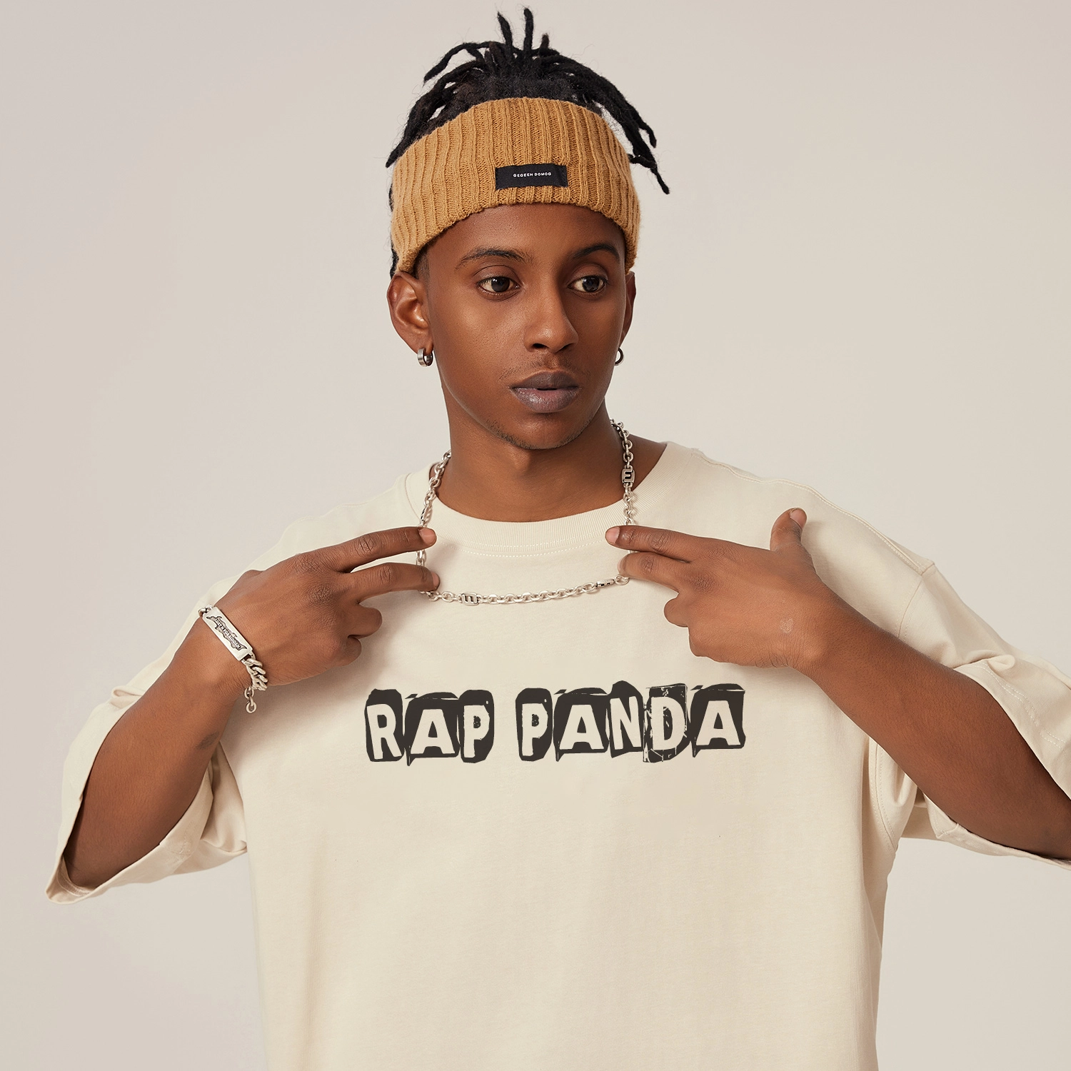 RAP PANDA hiphopTshirtoversizeT
