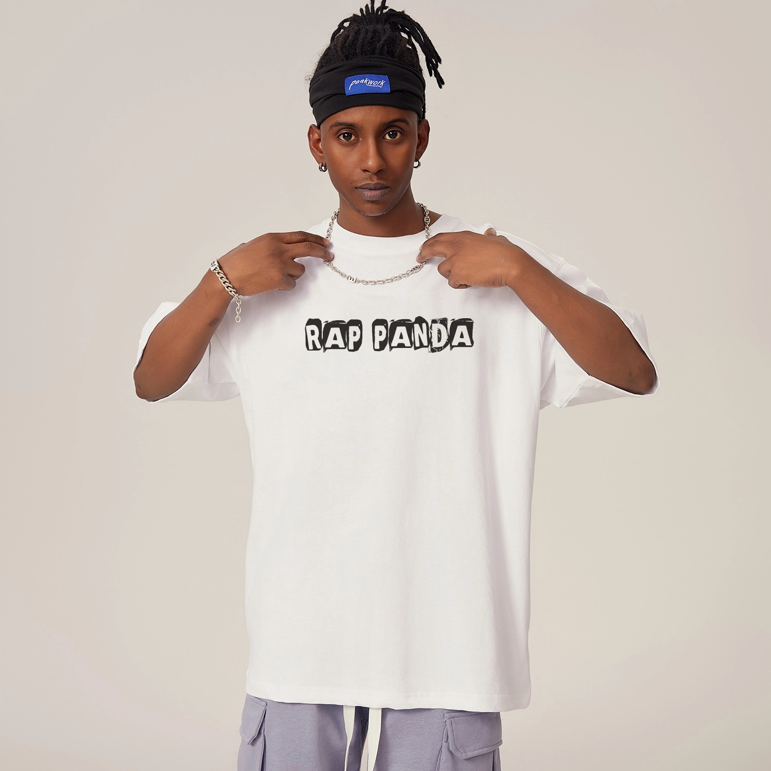 RAP PANDA hiphopTshirtoversizeT