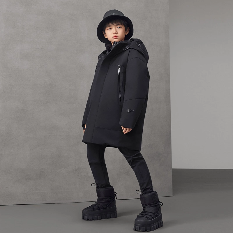 高梵羽绒服 冬季户外鹅绒长款加厚外套 青少年