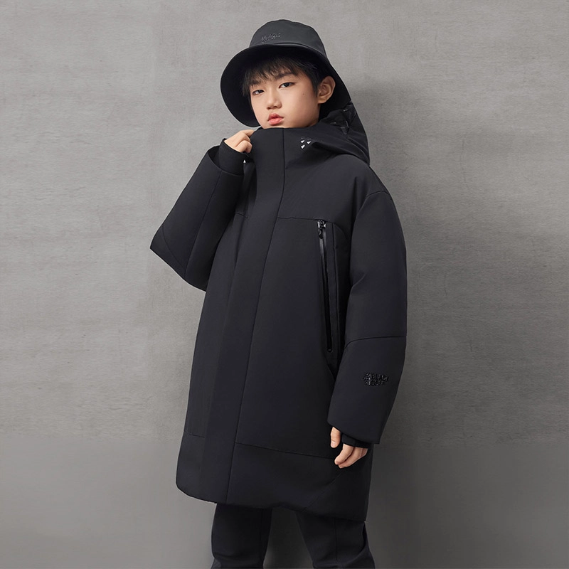 高梵羽绒服 冬季户外鹅绒长款加厚外套 青少年