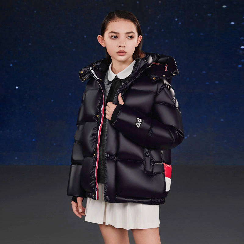 高梵 连帽舒适柔软轻盈羽绒服 皇家蓝 青少年