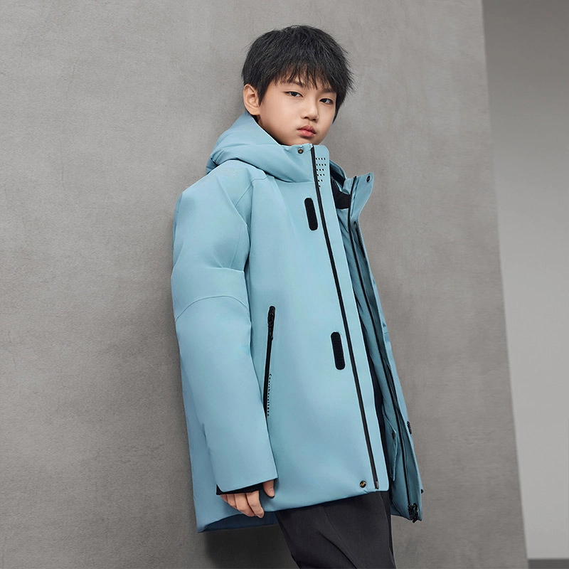 高梵 舒适连帽拉链亲肤羽绒服 青少年