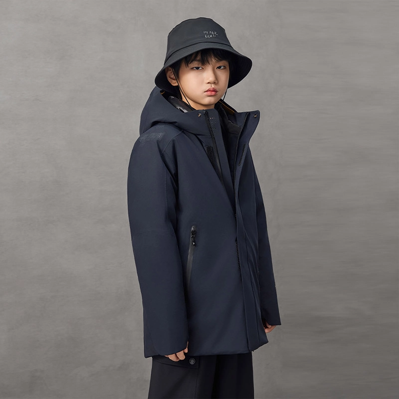 高梵 舒适连帽拉链亲肤羽绒服 青少年