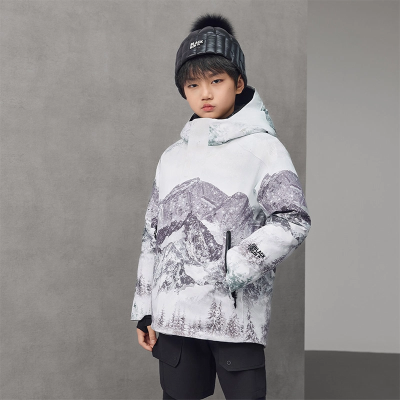 高梵 舒适连帽拉链亲肤羽绒服 青少年