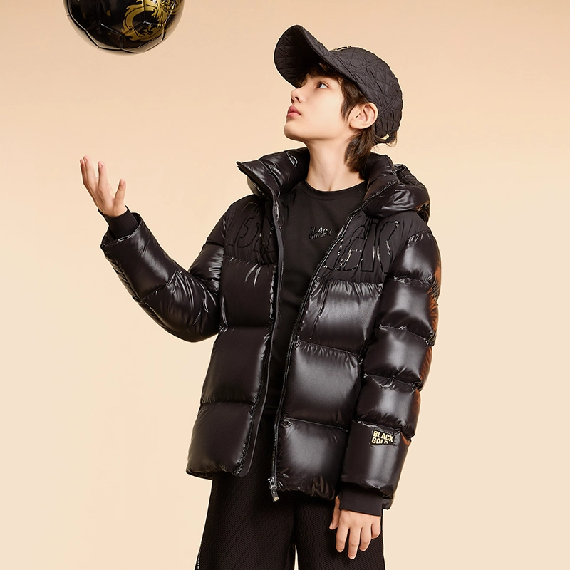 高梵 黑金小火山夺冠系列中长款加厚羽绒服 儿童款