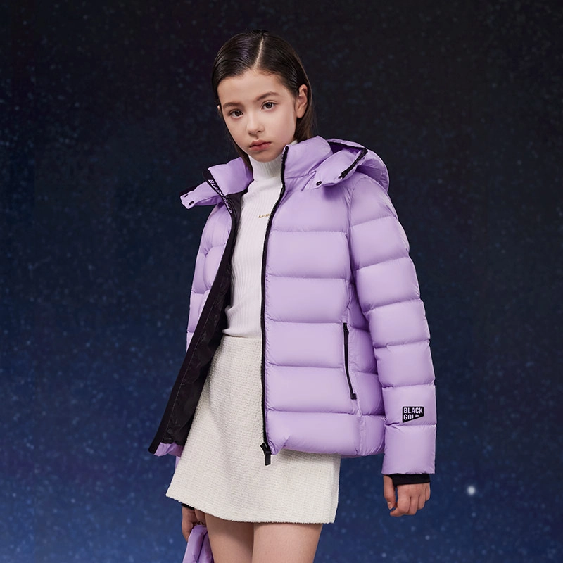 高梵 黑金舒适保暖百搭洋气时尚羽绒服 青少年