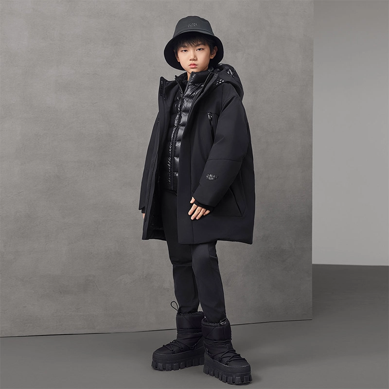 高梵羽绒服 冬季户外鹅绒长款加厚外套 青少年