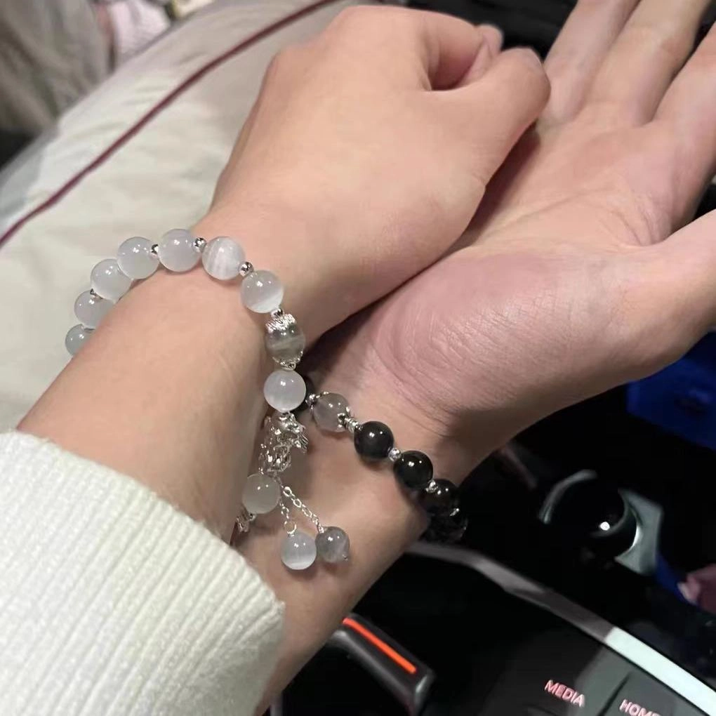 聆听花开 招财貔貅手饰清冷感轻奢小众高级感 国风高颜值仙女气质百搭配饰学院风小清新森系新款可调节 合金 手串 男女同款情侣款