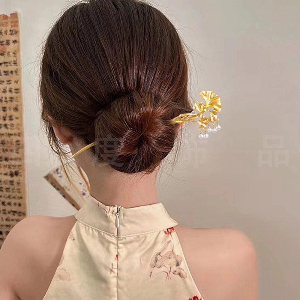聆听花开 复古风气质优雅清冷感个性 合金 发簪 女款