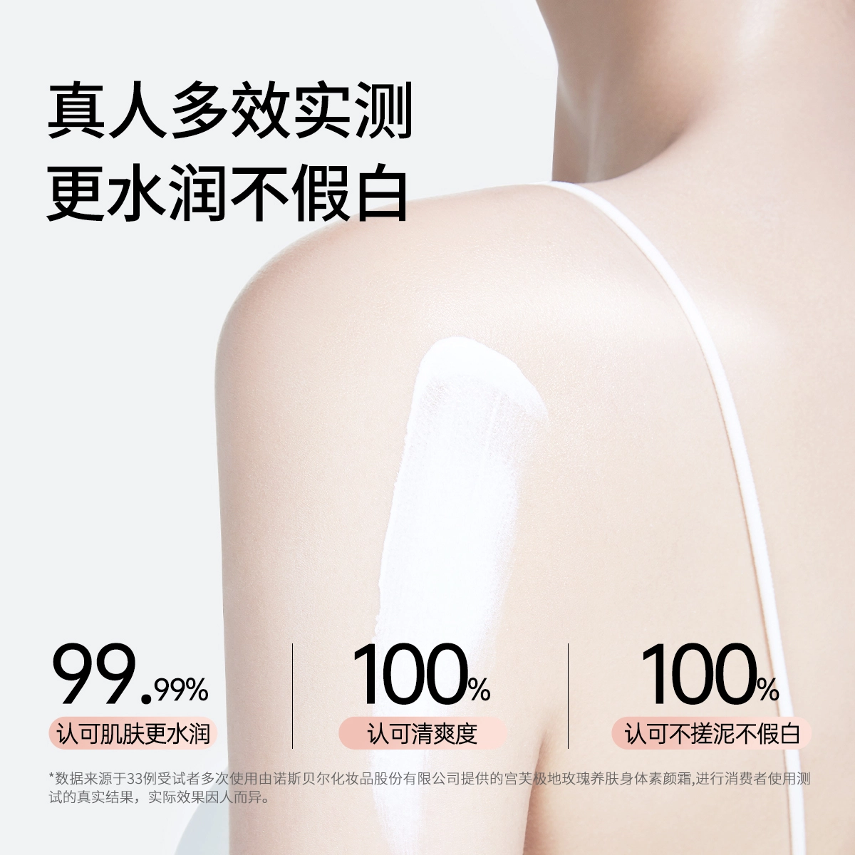 宫芙 身体素颜霜身体乳 去鸡皮持久留香 水润贴肤不卡纹保湿补水