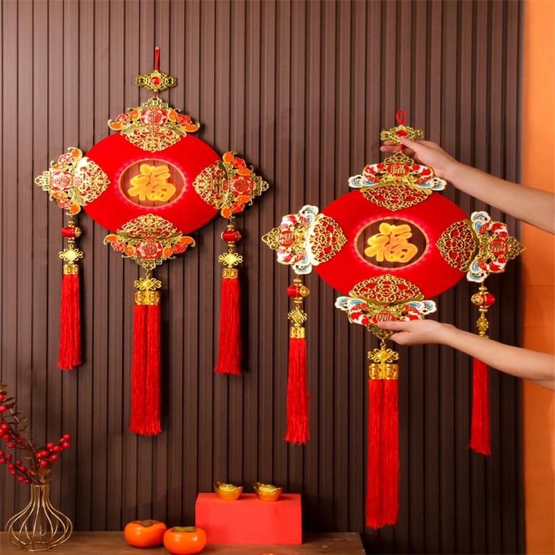 小牧马 装饰 福字中国结 元旦挂件 玩具