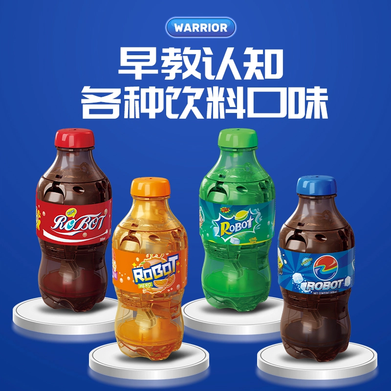 小牧马 汽水武士变形玩具机器人 可乐饮料金刚 潮玩