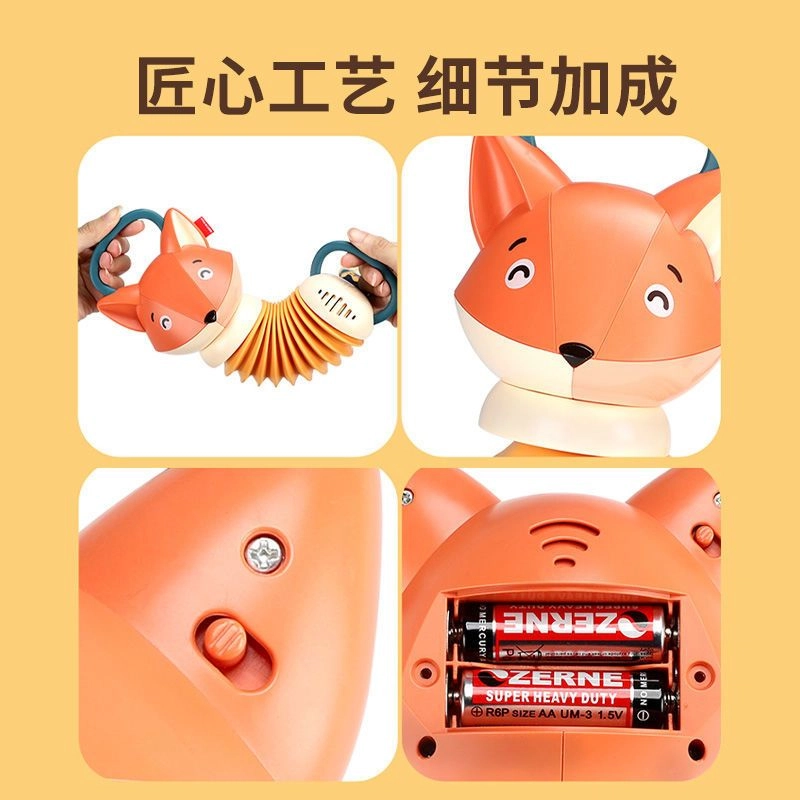小牧马 狐狸手风琴 仿真乐器 音乐拉琴抓握 早教益智玩具
