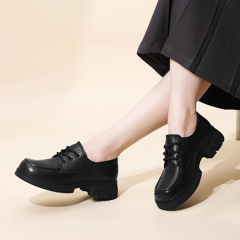 信诺 牛皮革 百搭时尚潮流 乐福鞋 女款