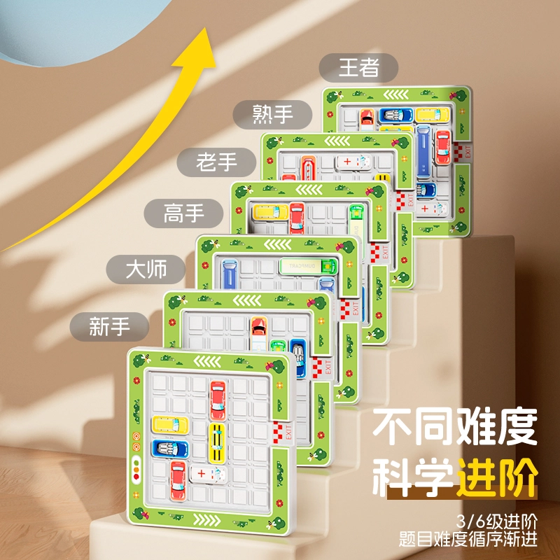 星云宝贝 汽车华容道 移车出库停车场 早教益智玩具