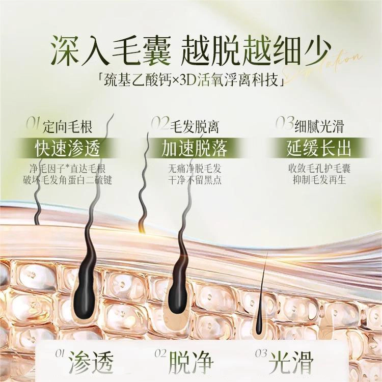 韩方五谷 脱毛膏喷雾腋下腿毛腋毛专用男女士全身 脱毛慕斯