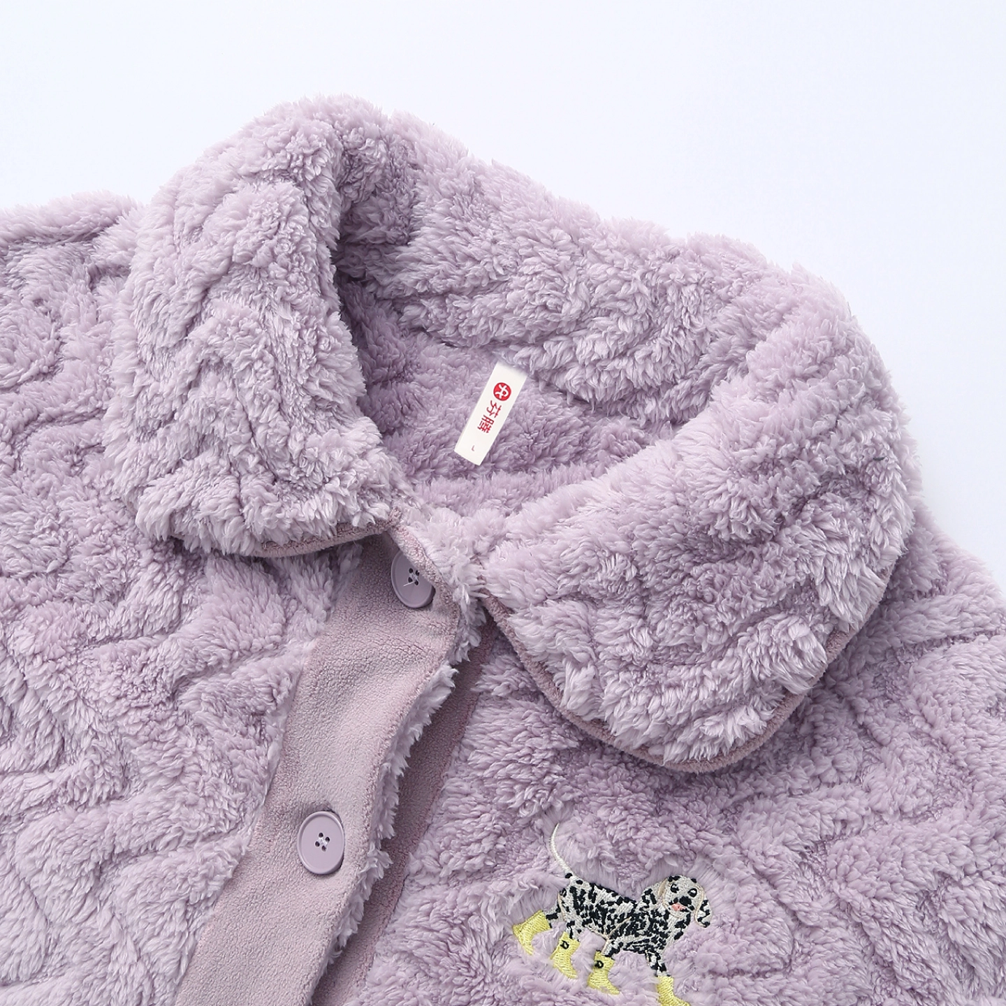 芬腾 情侣女士珊瑚绒加绒加厚保暖长袖长裤家居服睡衣套装 男女同款