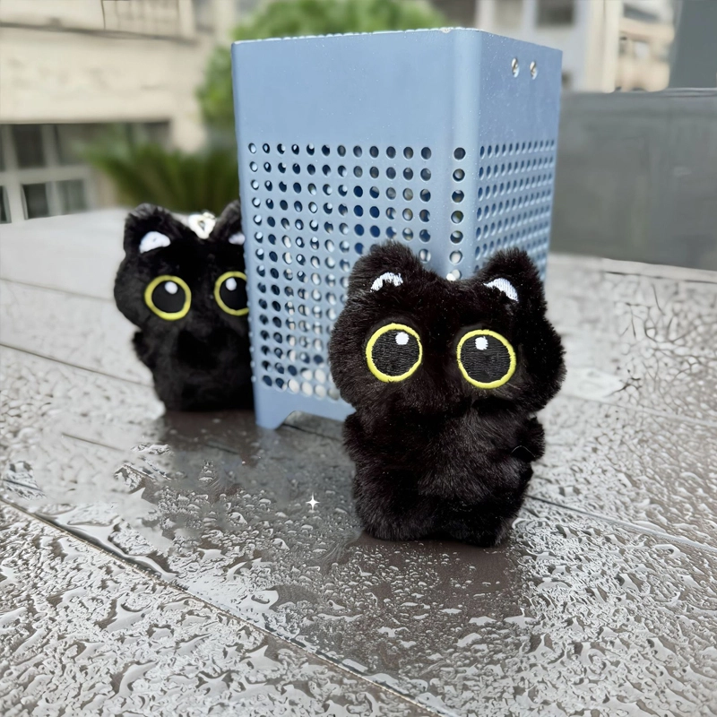 小公仔可爱小猫咪背包 溯源京作 大眼猫 毛绒 挂件 男女同款情侣款