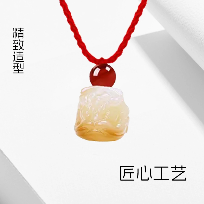 溯源京作 醒狮吉祥如意 新中式国潮 好运莲莲 优雅大气 平安小众高级感 设计通勤时尚温柔精美#好运 菩提根 项链 男女同款情侣款