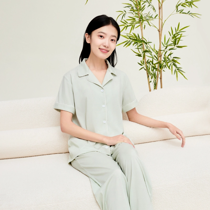 拾袜记 柔软舒适抑菌防螨吸汗透气家居服可外穿睡衣套装 女款 礼盒装