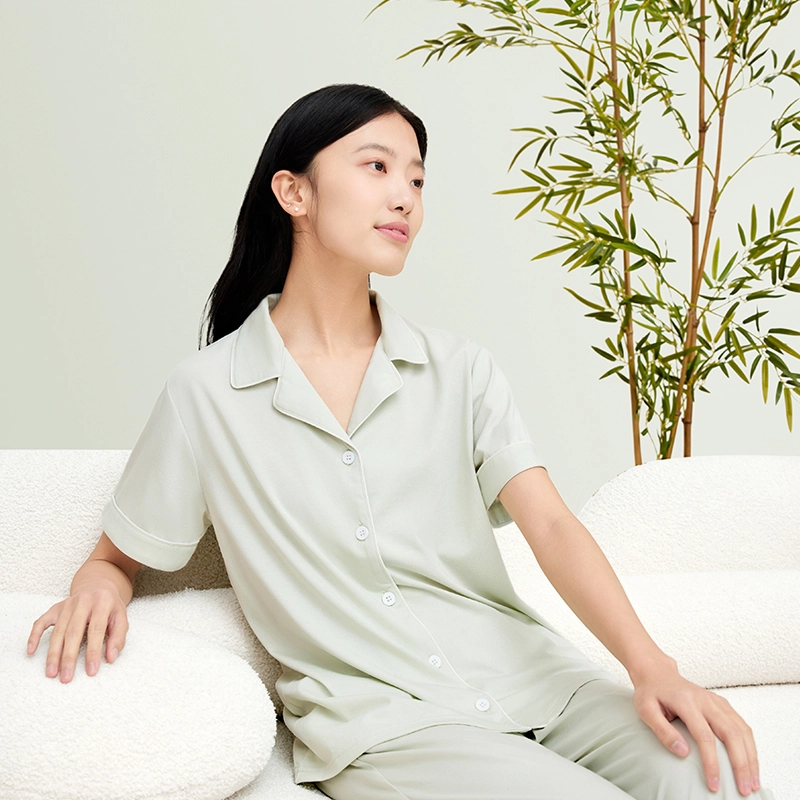 拾袜记 柔软舒适抑菌防螨吸汗透气家居服可外穿睡衣套装 女款 礼盒装