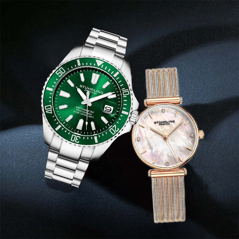 STUHRLING 44mm 3950A.3+3927.4