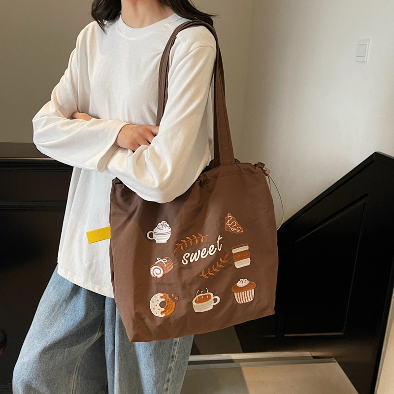 泰迪珍藏 小众设计时尚可爱通勤包托特包 布 单肩包 常规 女款 多色