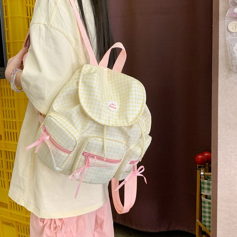 泰迪珍藏 大容量韩版小清新 复合布 双肩包 女款 多色
