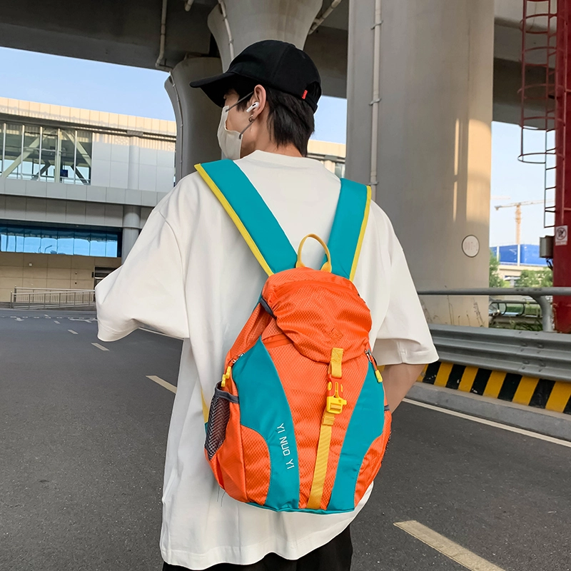 泰迪珍藏 撞色旅行短途旅游休闲背包 尼龙 双肩包 男女同款情侣款 多色
