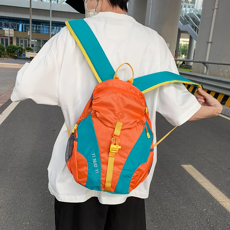 泰迪珍藏 撞色旅行短途旅游休闲背包 尼龙 双肩包 男女同款情侣款 多色