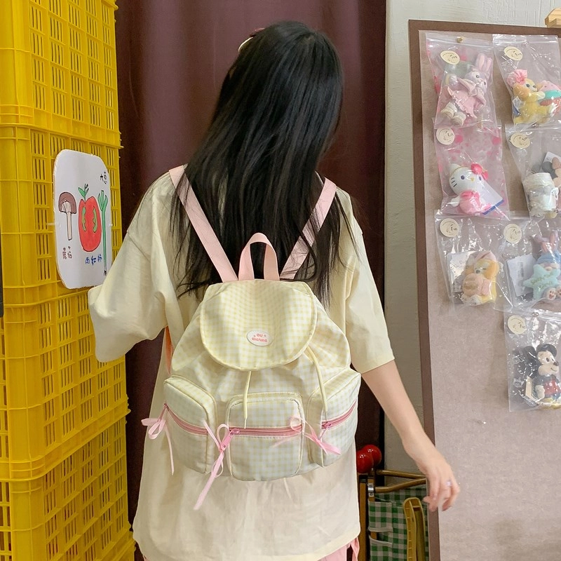 泰迪珍藏 大容量韩版小清新 复合布 双肩包 女款 多色