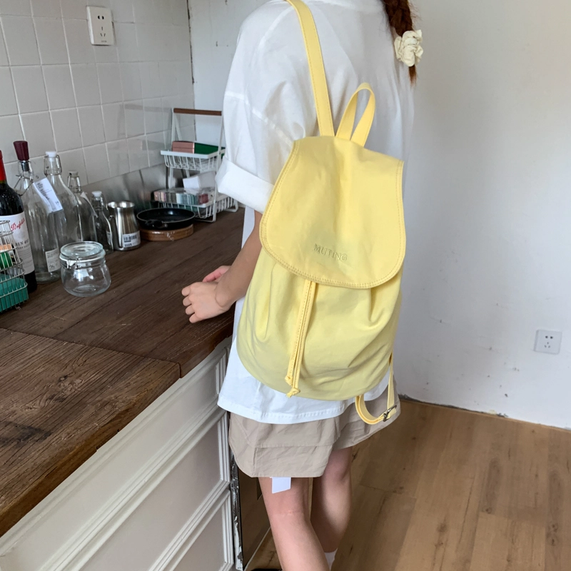 泰迪珍藏 简约文艺学院风 帆布 双肩包 女款 多色