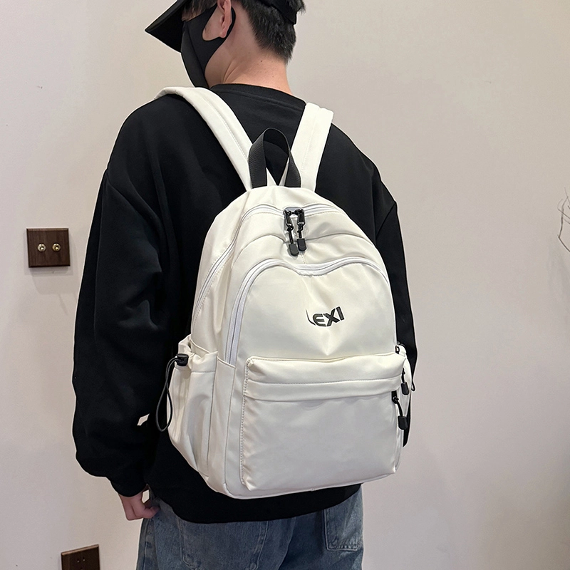 泰迪珍藏 时尚休闲百搭潮流纯色韩版防水多功能简约舒适 牛津布 双肩包 男女同款情侣款 多色