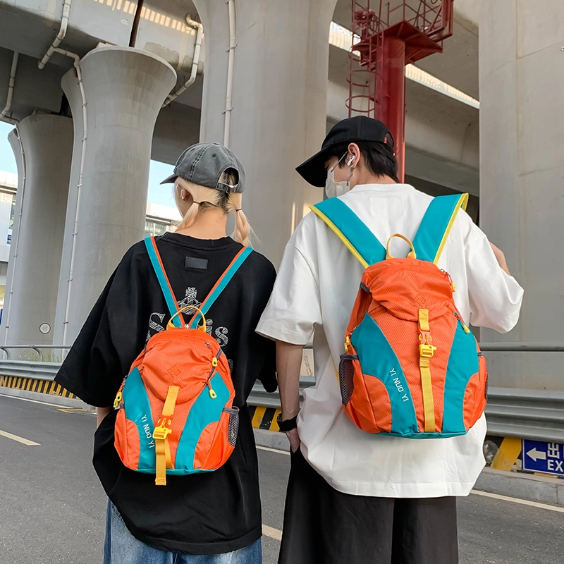 泰迪珍藏 撞色旅行短途旅游休闲背包 尼龙 双肩包 男女同款情侣款 多色