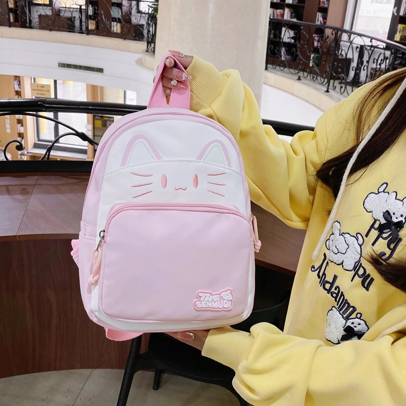 泰迪珍藏 小学生高颜值三到六年级可爱初中生可爱猫咪背包 牛津布 双肩包 女款 多色