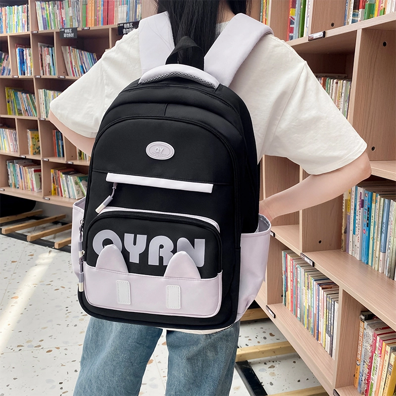 泰迪珍藏 可爱猫耳朵卡通 尼龙 双肩包 女款 多色