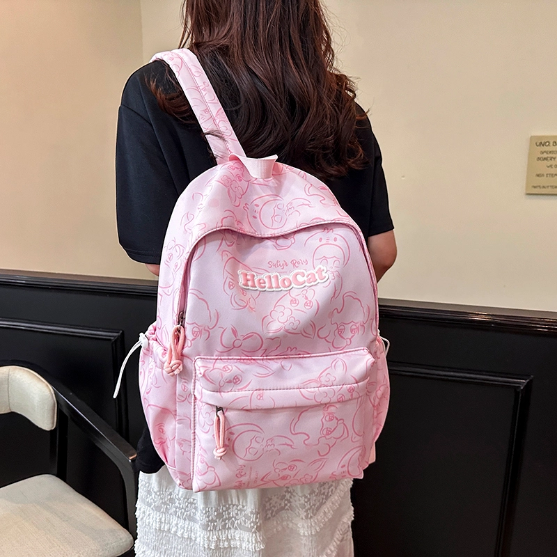 泰迪珍藏 大容量书包轻便旅行背包 尼龙 双肩包 常规 女款 多色
