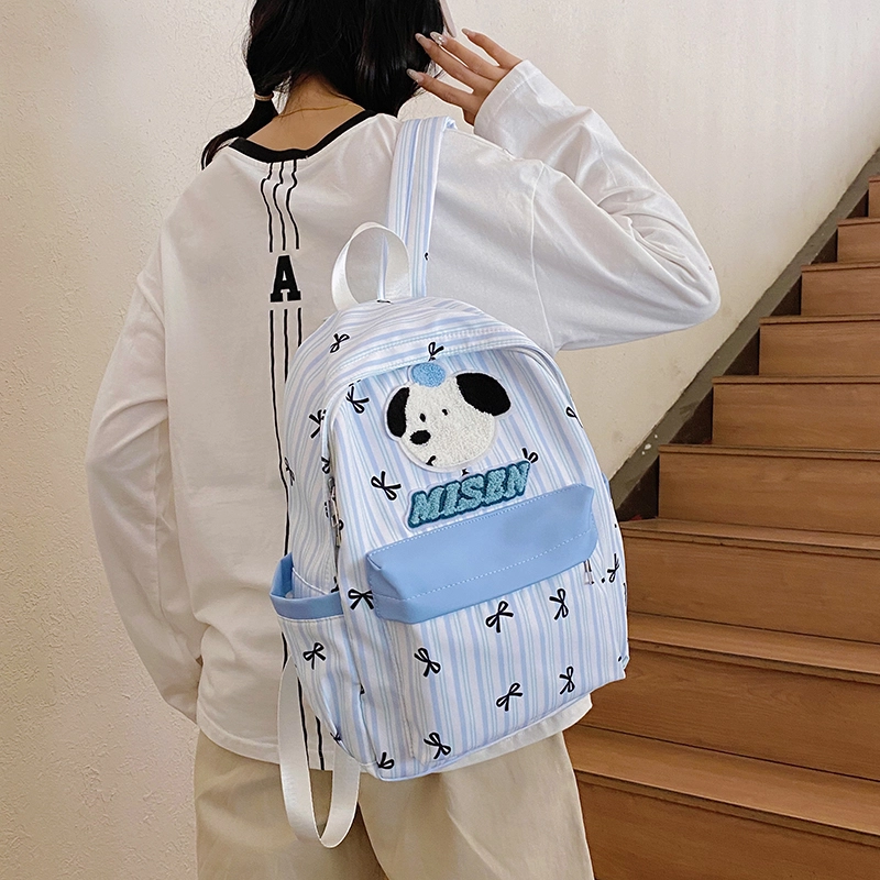 泰迪珍藏 可爱卡通小狗韩系高颜值 尼龙 双肩包 女款 多色