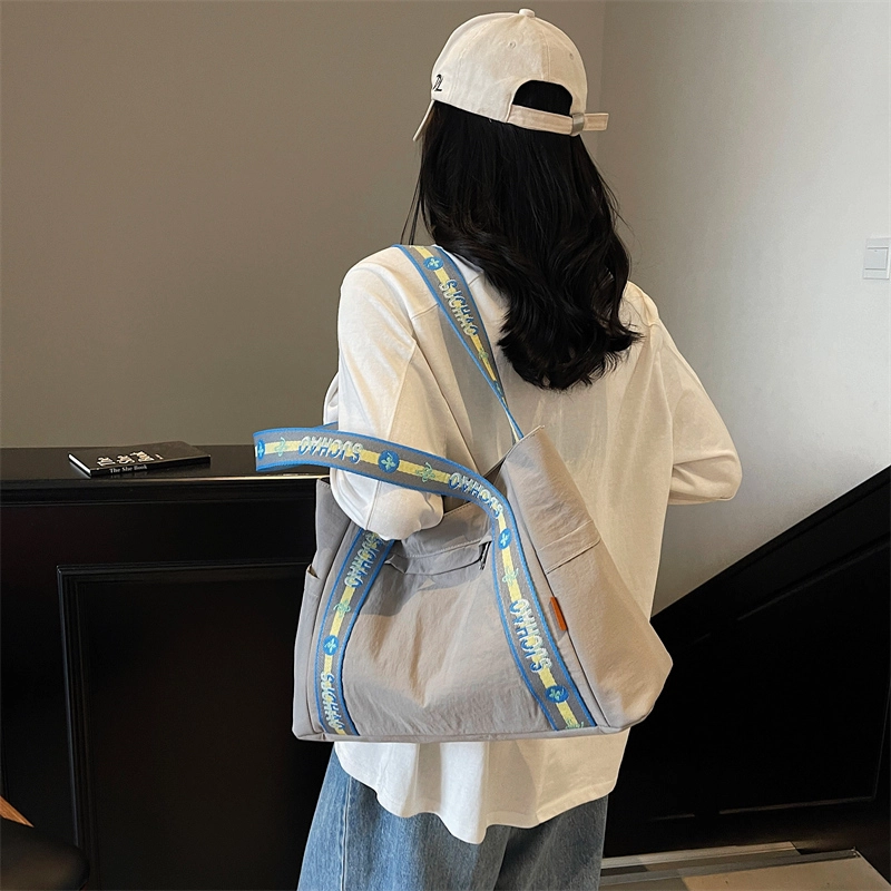 泰迪珍藏 韩版大容量时尚简约包上班通勤 帆布 托特包单肩包 女款 多色