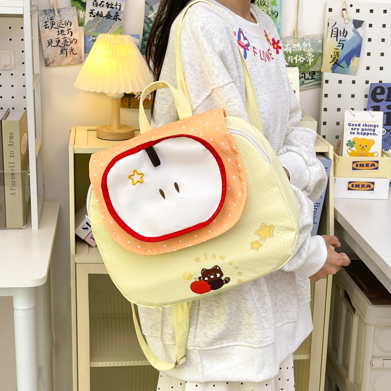 泰迪珍藏 苹果百搭高颜值 复合布 双肩包 女款 多色
