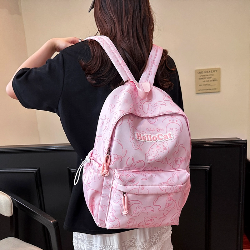 泰迪珍藏 大容量书包轻便旅行背包 尼龙 双肩包 常规 女款 多色