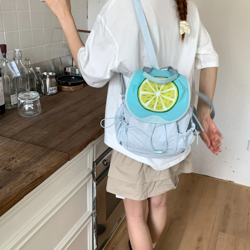 泰迪珍藏 简约百搭可爱水果轻便 尼龙 背包双肩包 女款 多色