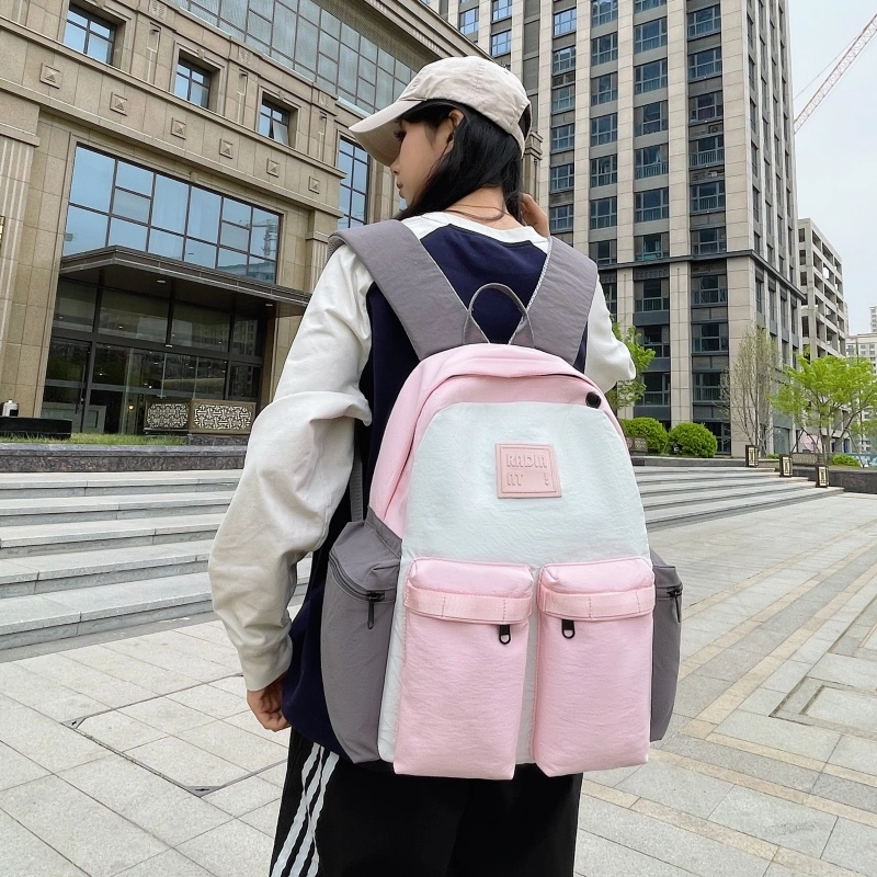 泰迪珍藏 日系百搭简约通勤 帆布 双肩包 男女同款情侣款 多色